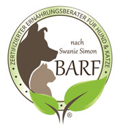 wir sind zertifizierter Ernährungsberater für Hund und Katze nach Swanie Simon