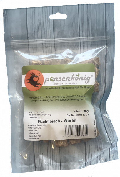 Fischfleisch-Würfel 80g