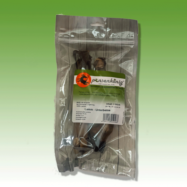 Lamm Unterbein verpackt