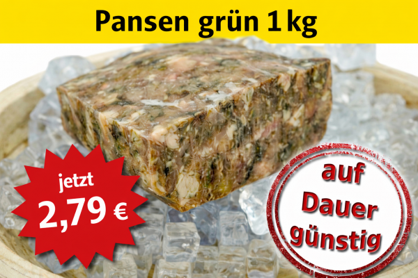 TOP Angebot Pansen grün 1kg