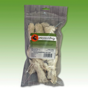 Kaninchenpfoten mit Fell 250g